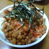 韓国風…キム納豆ご飯
